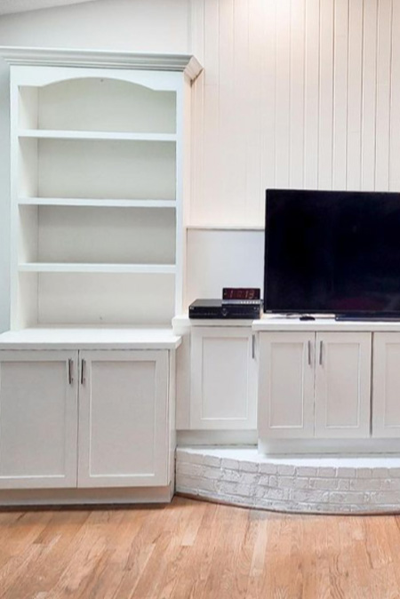 Custom Legacy Crafted Glacier White Shaker Cabinets